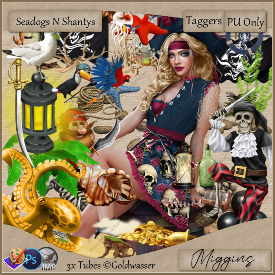 PU Taggers Kit Seadogs n Shantys - Click Image to Close