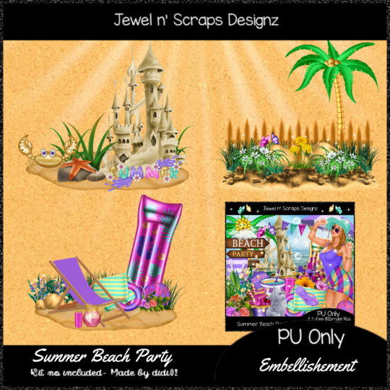 Embellishments - Summer Beach Party - Click Image to Close
