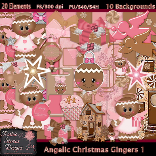 Angelic Christmas Gingers 1 - Click Image to Close
