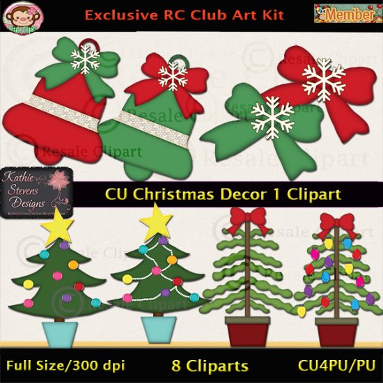 Christmas Decor 1 Clipart - CU - Click Image to Close