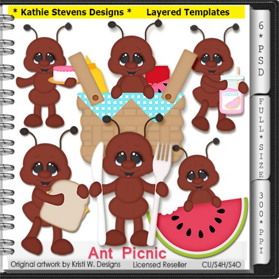 Ant Picnic Layered Templates - CU - Click Image to Close