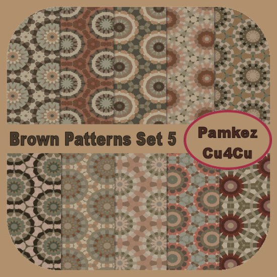 Brown Patterns Set 5 - Click Image to Close