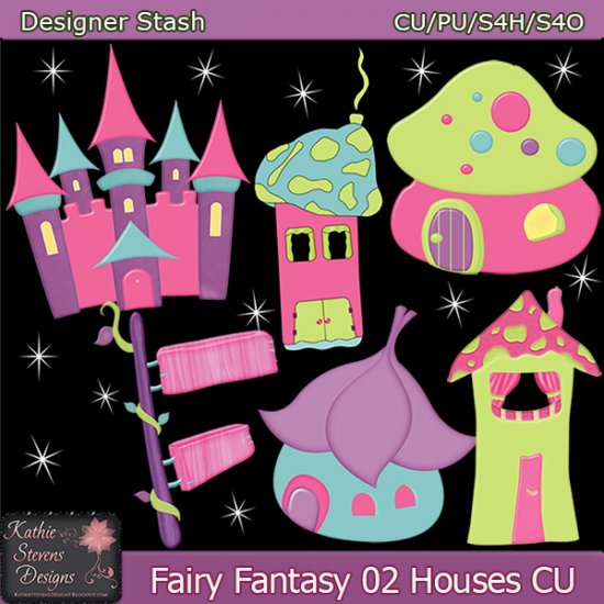 Fairy Fantasy 02 Houses CU FS - Click Image to Close