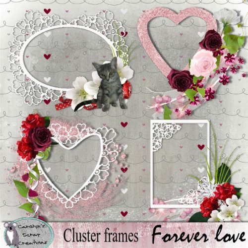 Forever love cluster frames - Click Image to Close
