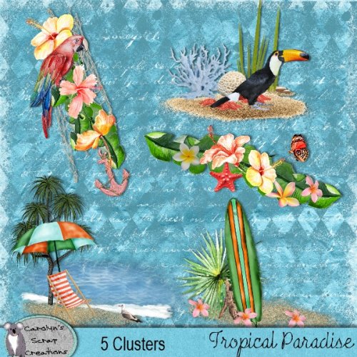 Tropical Paradise clusters - Click Image to Close