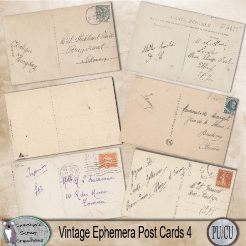 Vintage ephemera postcards 4 - Click Image to Close