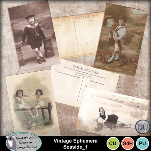 Vintage Ephemera Seaside 1 - Click Image to Close
